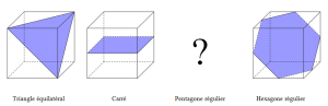 polygones et sections du cube